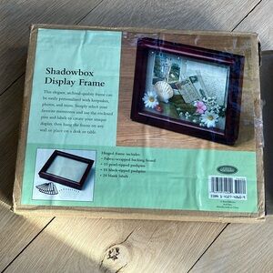 Shadow box display frame